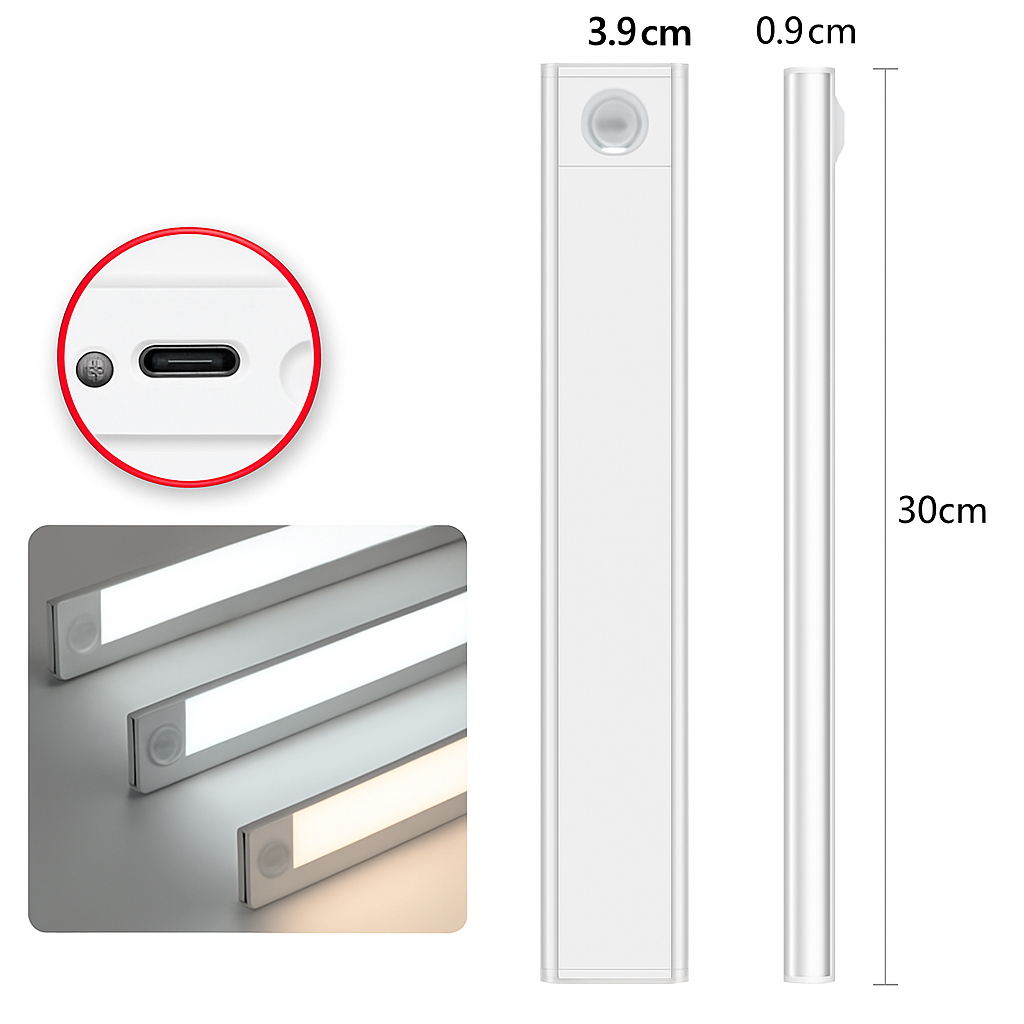 lampe led rechargeable sans fil avec capteur de mouvement