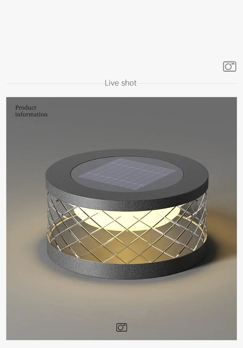 lampe led solaire avec détecteur de mouvement pour jardin extérieur