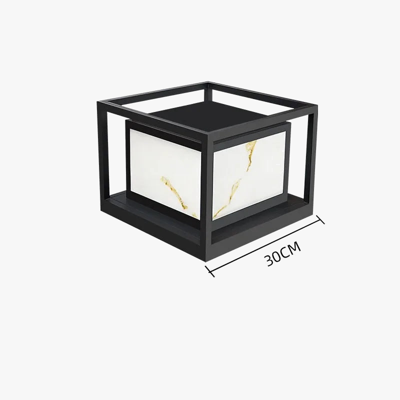 lampe LED solaire moderne pour décoration d'extérieur luxueuse