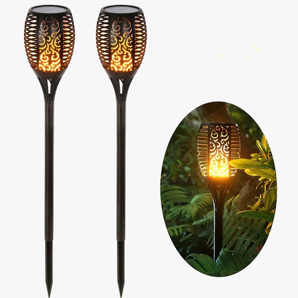 lampe led solaire étanche pour décoration de jardin vacillante