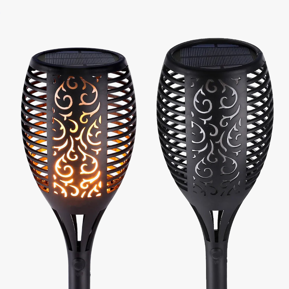 lampe led solaire étanche pour décoration de jardin vacillante