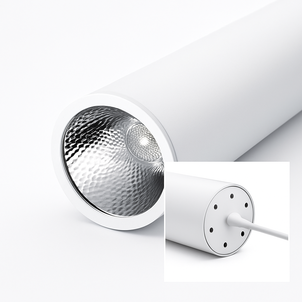 lampe led suspendue design moderne tube long luminaire décoratif