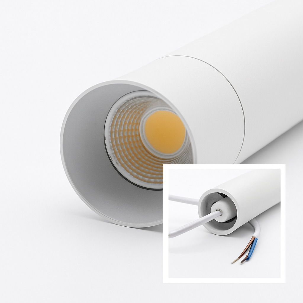 lampe led suspendue design moderne tube long luminaire décoratif