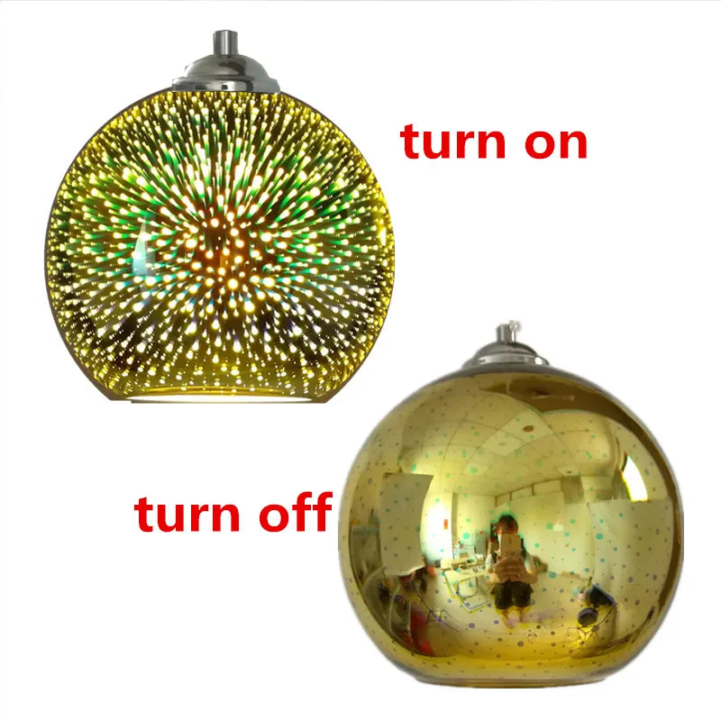 lampe led suspendue design nordique moderne décorative feu d'artifice