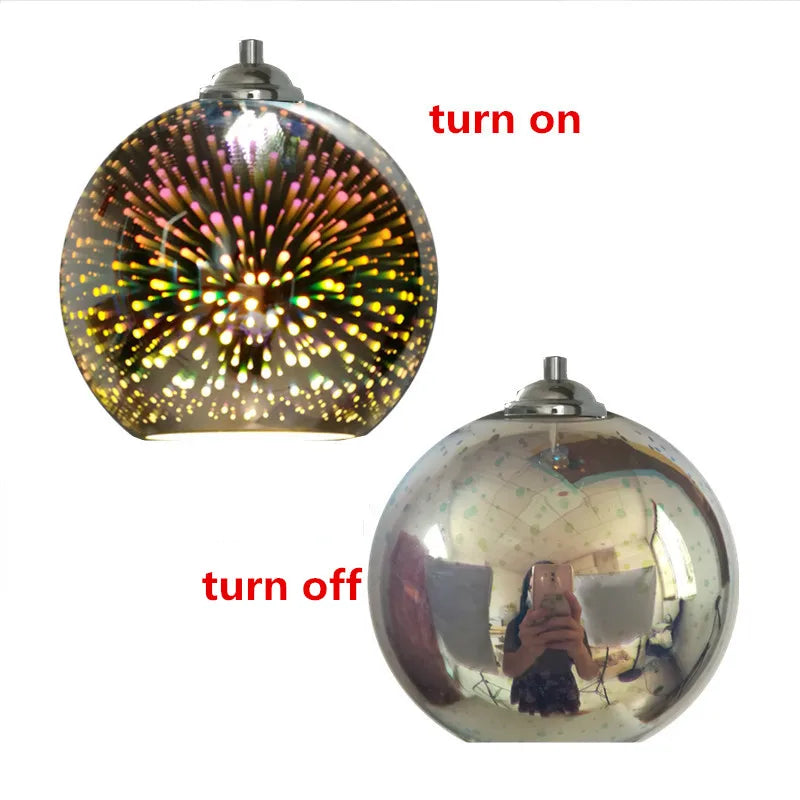 lampe led suspendue design nordique moderne décorative feu d'artifice