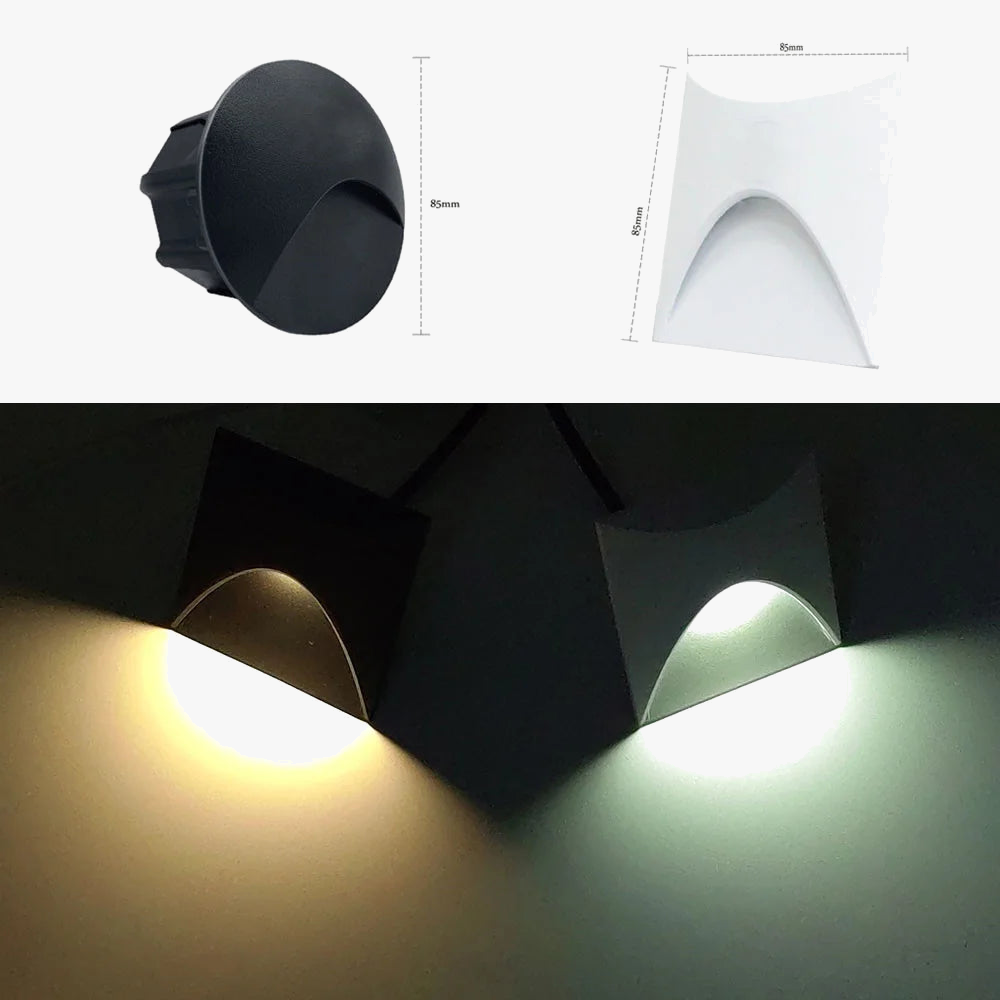 lampe led étanche d'extérieur pour marches et escaliers