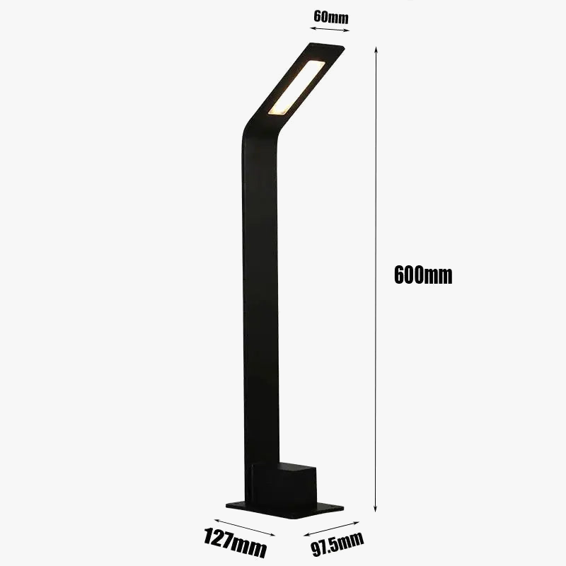 lampe led ultra mince pour éclairage extérieur jardin et allée