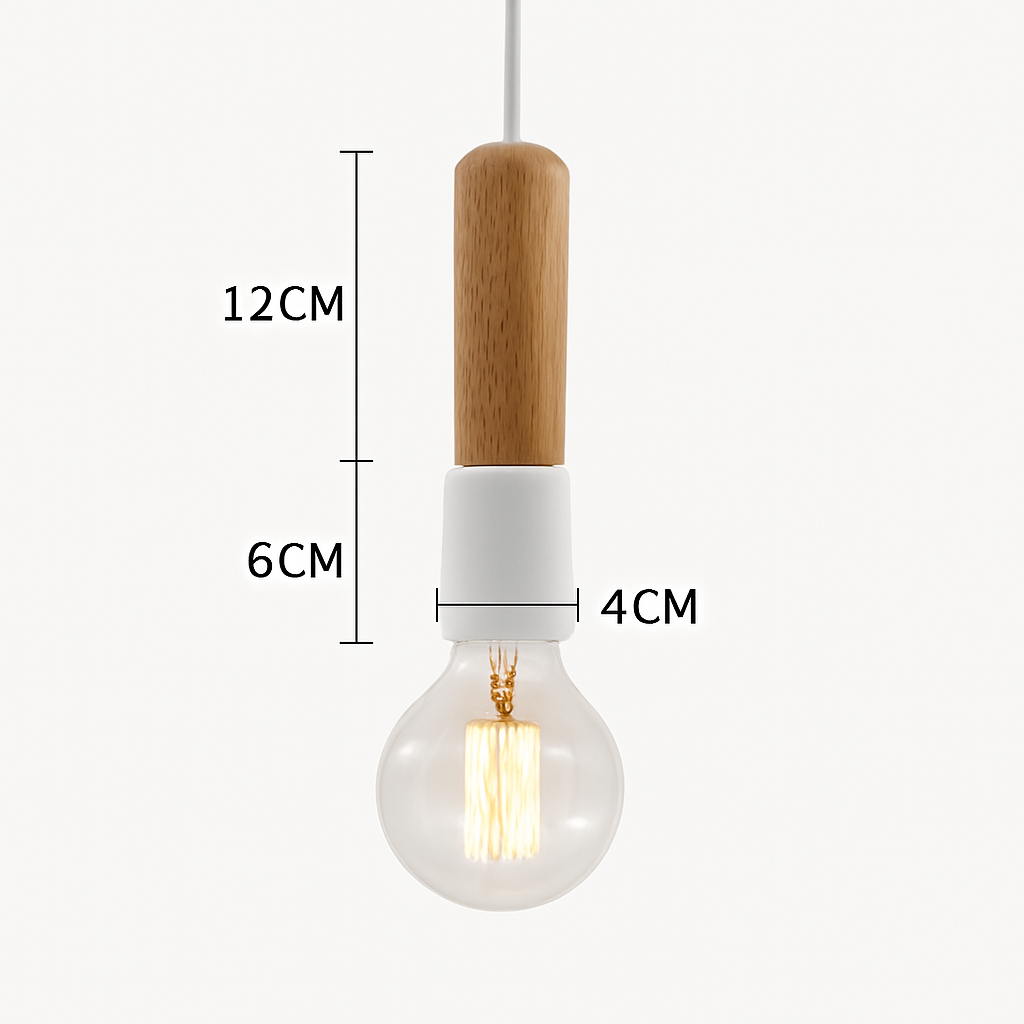 Lampe nordique bois suspension LED lumières cuisine décor à la maison lampe à main Restaurant plafond lustre Luminaire chambre Luminaire