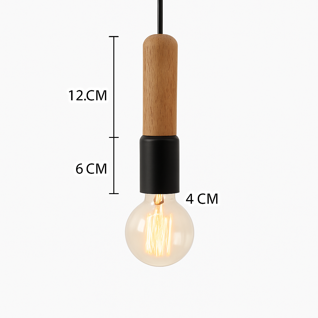 Lampe nordique bois suspension LED lumières cuisine décor à la maison lampe à main Restaurant plafond lustre Luminaire chambre Luminaire