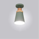 lampe nordique en bois massif style macaron pour restaurant bar