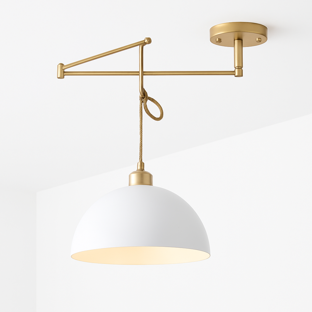 lampe pendante nordique avec conception pliante et culbuteur