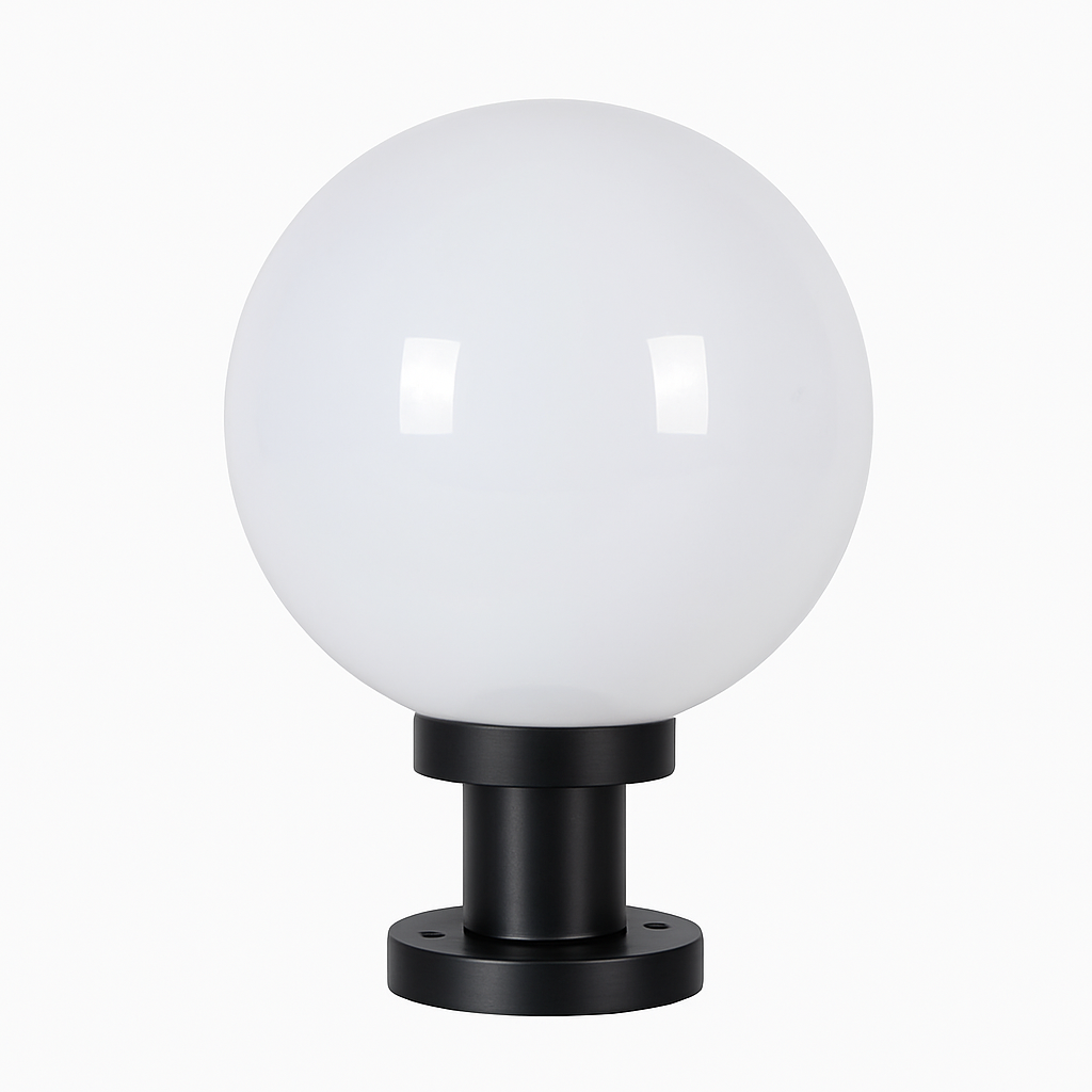 lampe pilier extérieur boule étanche pour éclairage décoratif