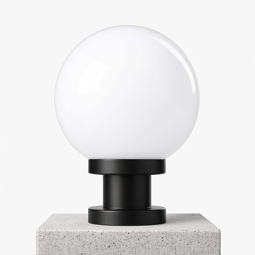 lampe pilier extérieur boule étanche pour éclairage décoratif