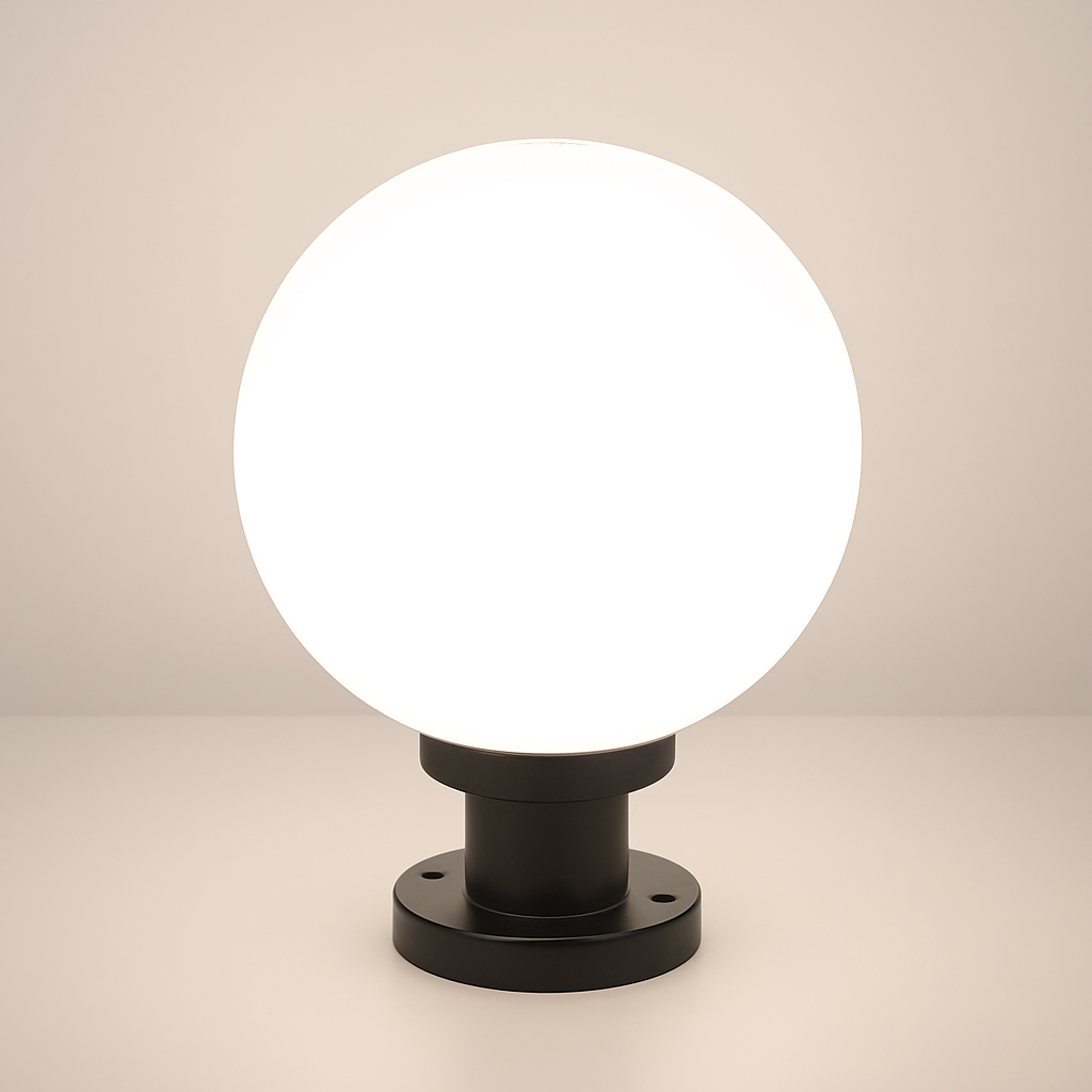 lampe pilier extérieur boule étanche pour éclairage décoratif