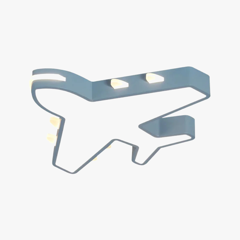 lampe plafond moderne à leds forme avion pour intérieur