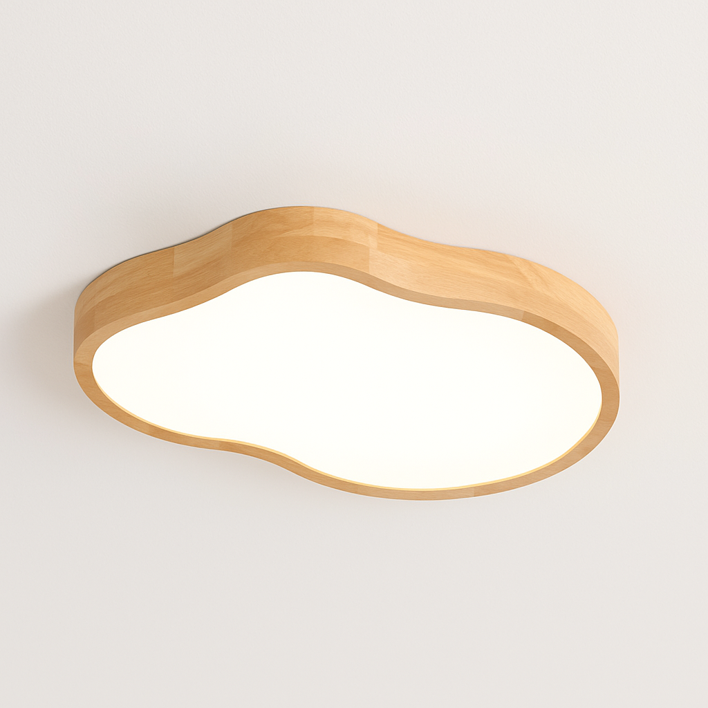 Lampe plafonnier bois LED modernes