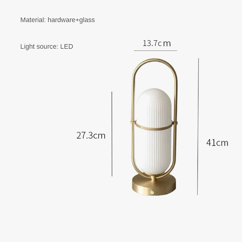 lampe portable en verre design moderne pour décoration intérieure