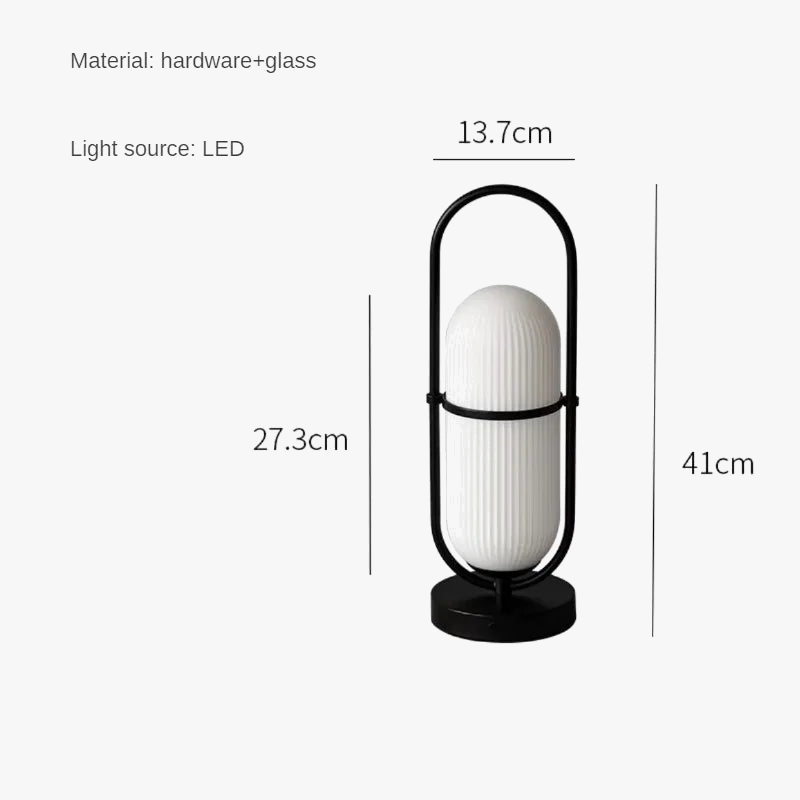 lampe portable en verre design moderne pour décoration intérieure