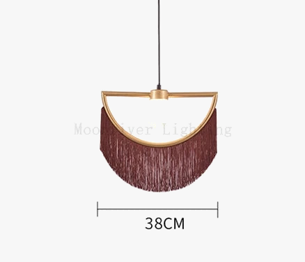 lampe à poser cœur avec pompon rose style nordique créatif