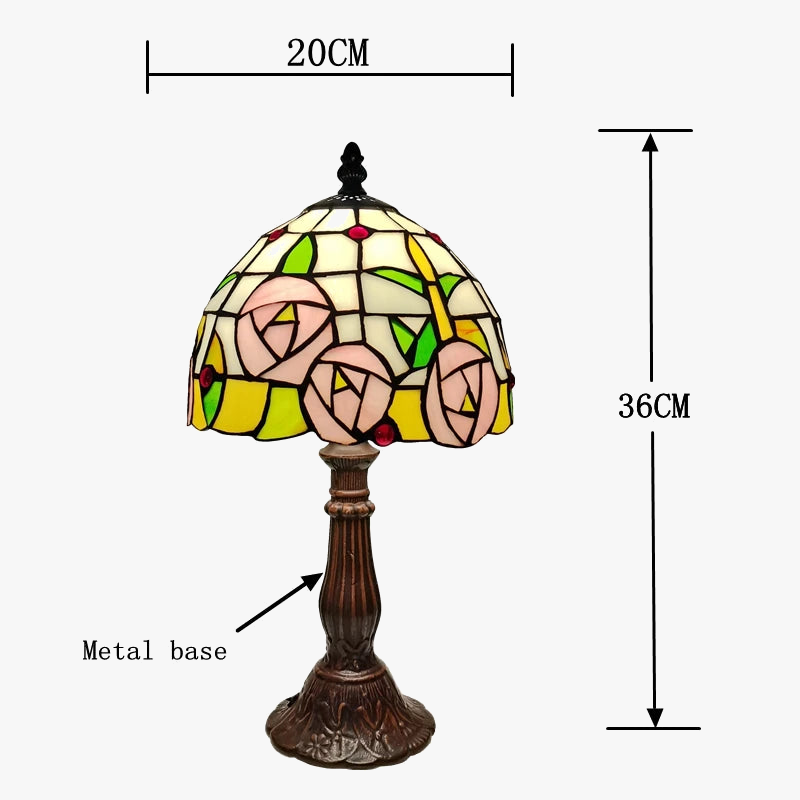 lampe à poser de style tiffany pour une ambiance chaleureuse
