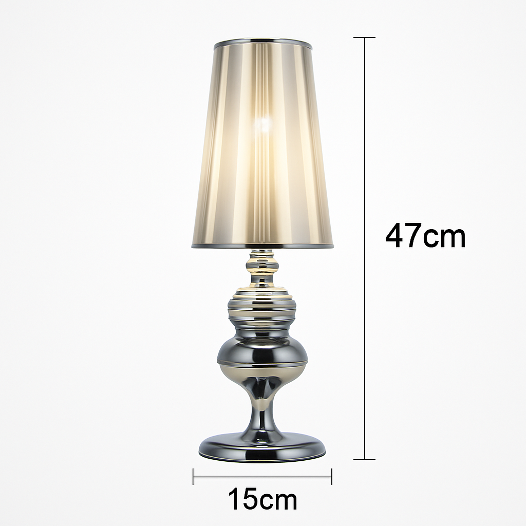 Lampe à poser design chromée moderne Living