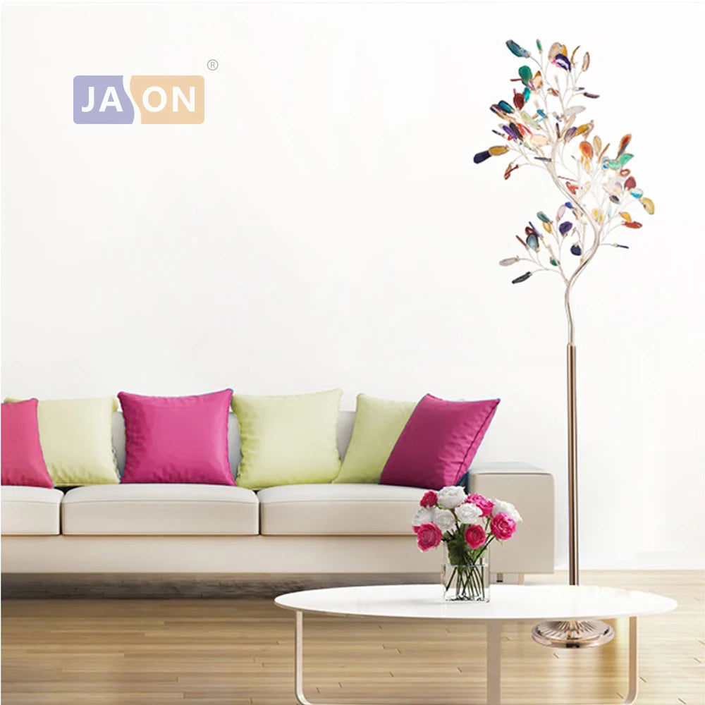 lampe à poser design en forme d'arbre en agate de fer nordique