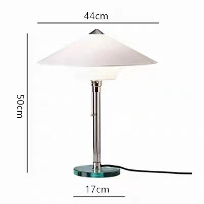 lampe à poser design simple en verre pour lecture et études