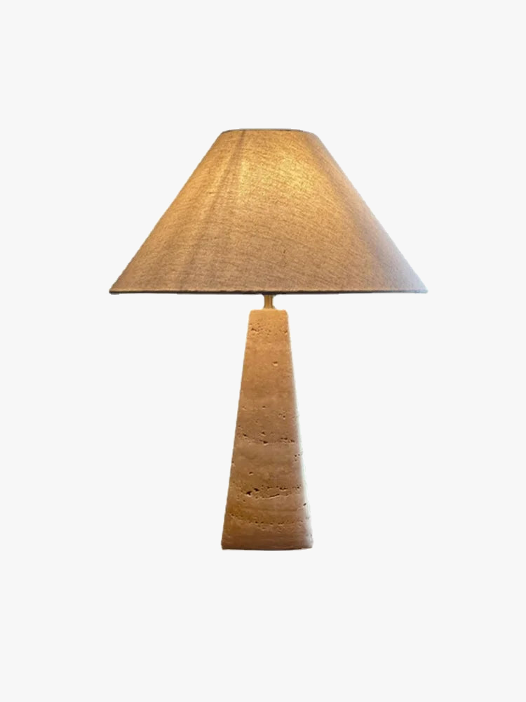 lampe à poser en pierre rétro design pour décoration intérieure