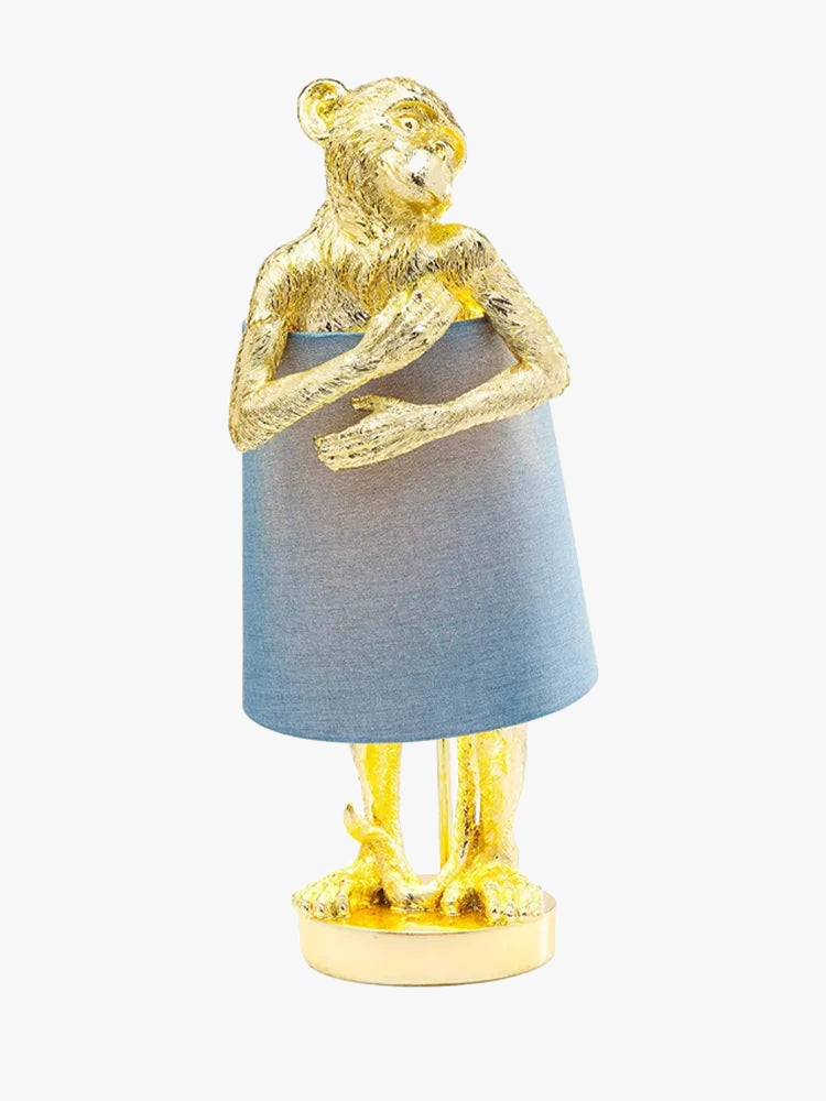 lampe à poser en résine design singe rétro pour éclairage décoratif