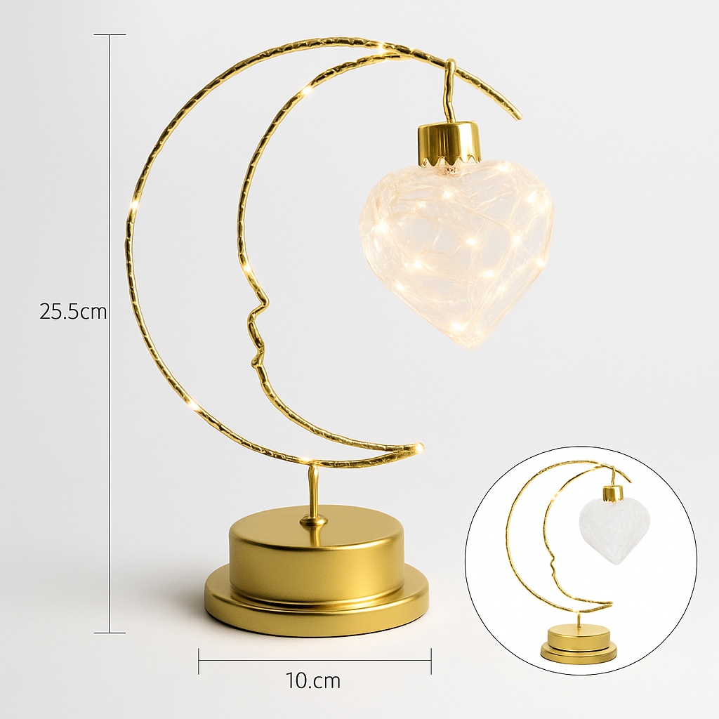 lampe à poser led étoile lune pour veilleuse et bureau