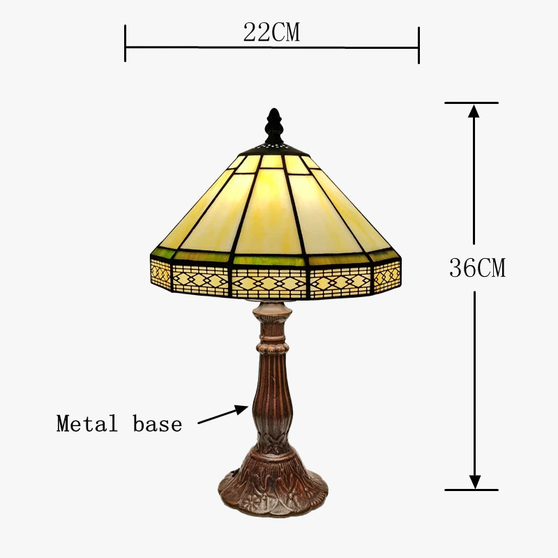 lampe à poser minimaliste scandinave en maille géométrique antique