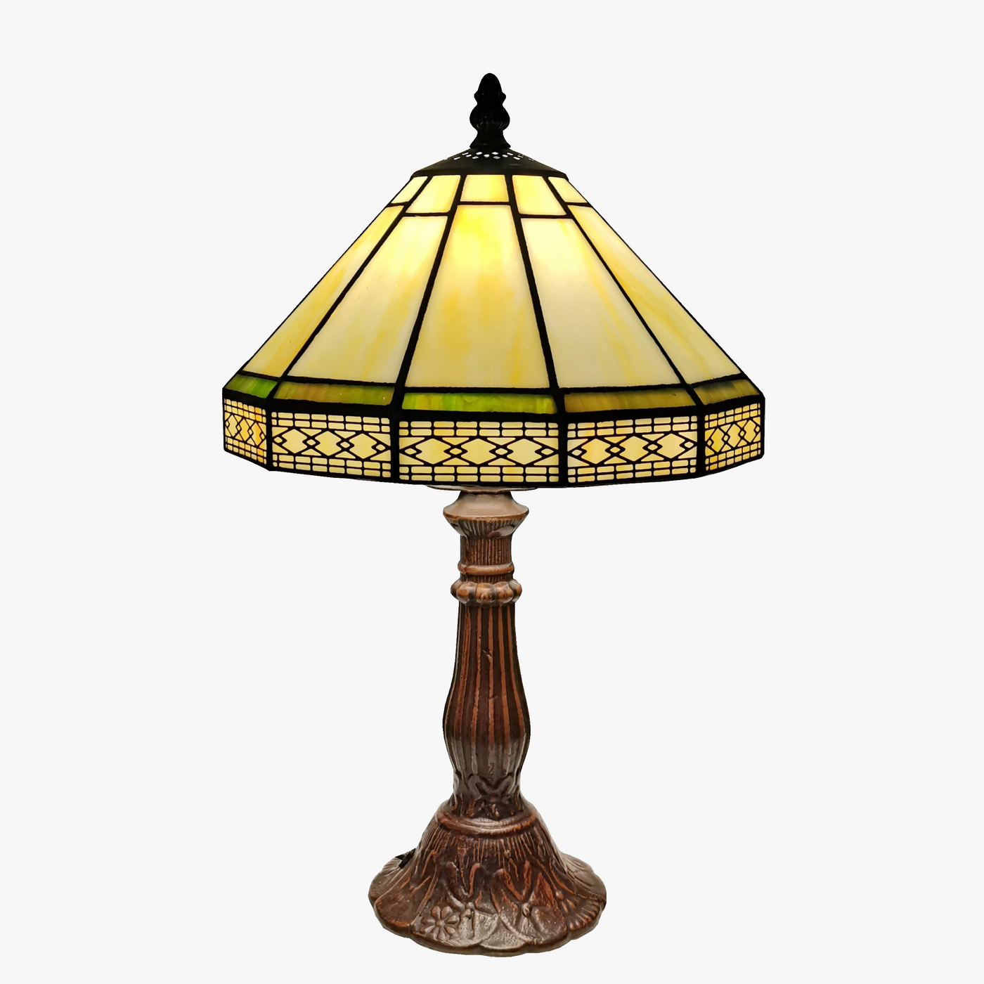 lampe à poser minimaliste scandinave en maille géométrique antique