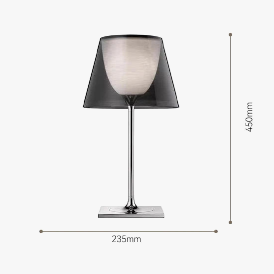 lampe à poser moderne en acrylique au design italien élégant