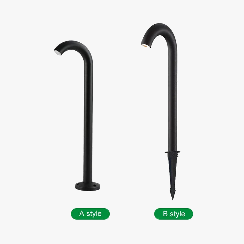 lampe à poser moderne en aluminium pour jardin extérieur étanche