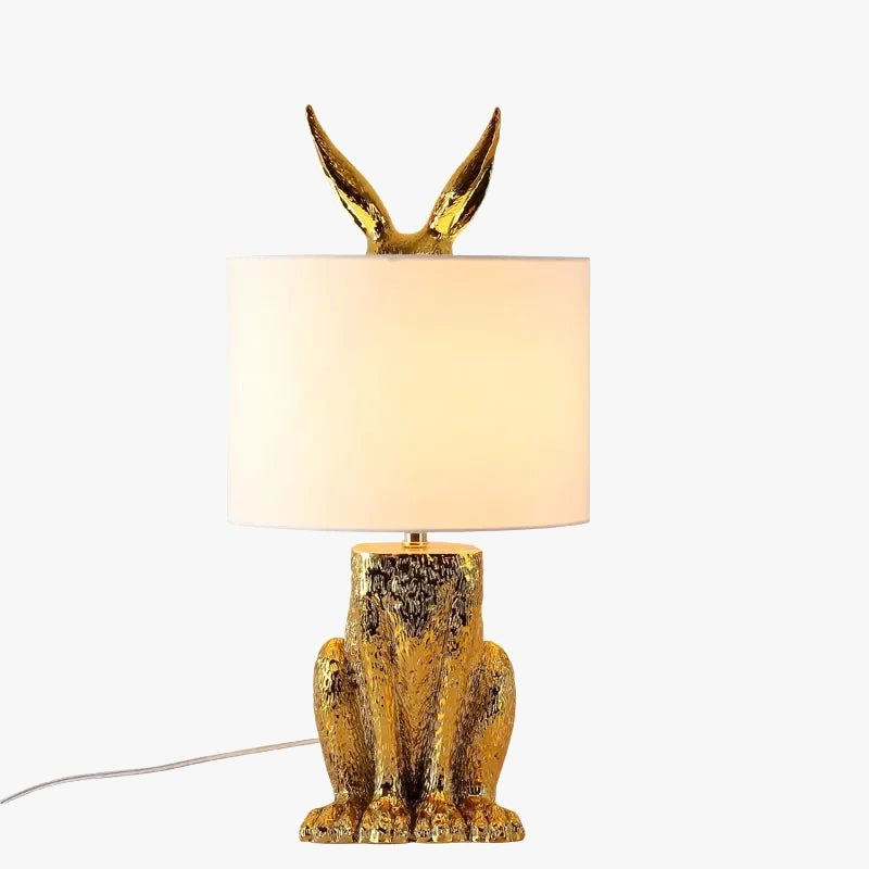 lampe à poser moderne en forme de lapin pour éclairage intérieur