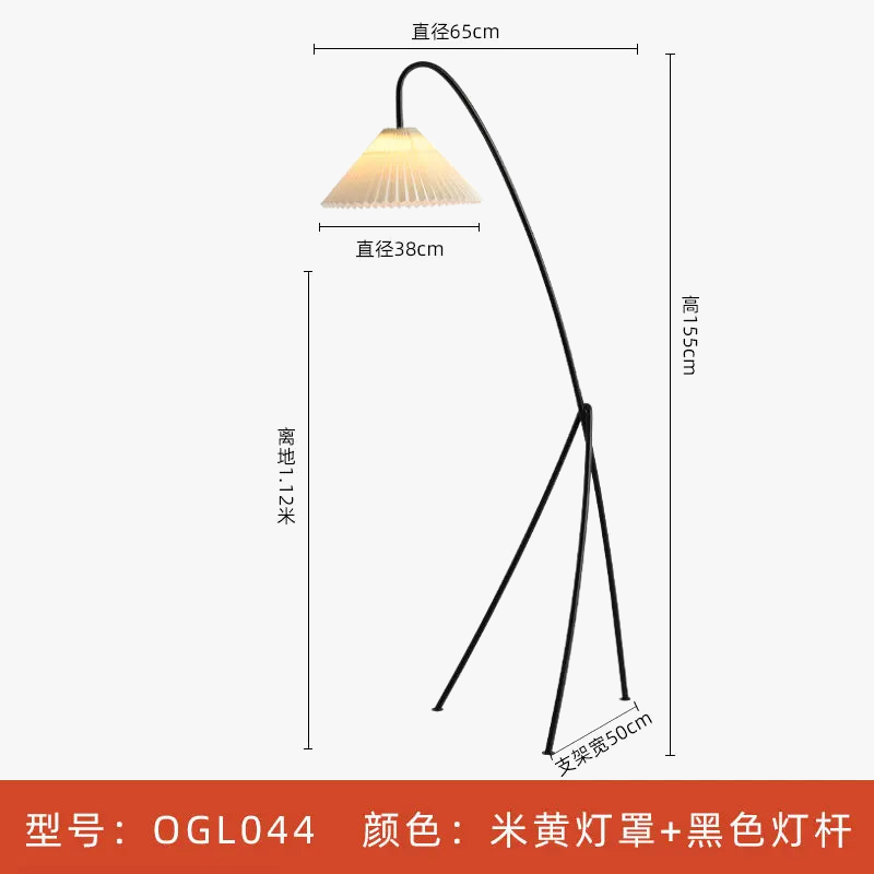 lampe à poser moderne minimaliste en fer et tissu