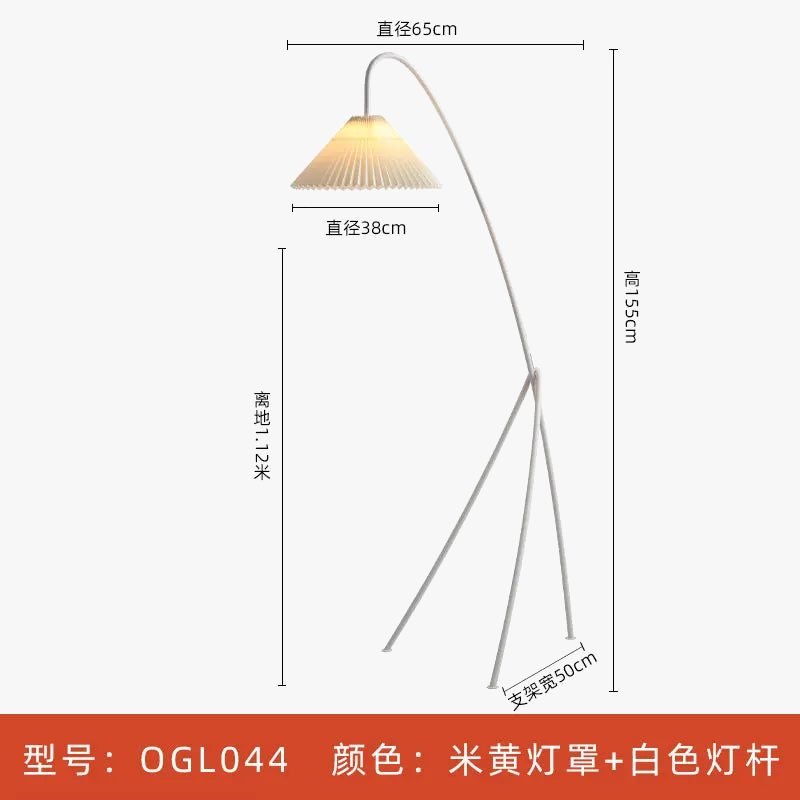 lampe à poser moderne minimaliste en fer et tissu