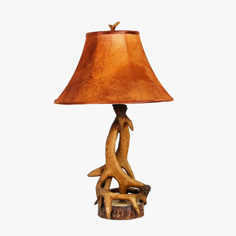 lampe à poser rétro américaine en résine pour intérieur élégant