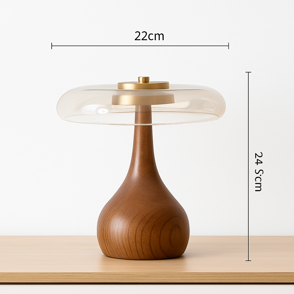lampe à poser rétro design art déco en laiton et verre