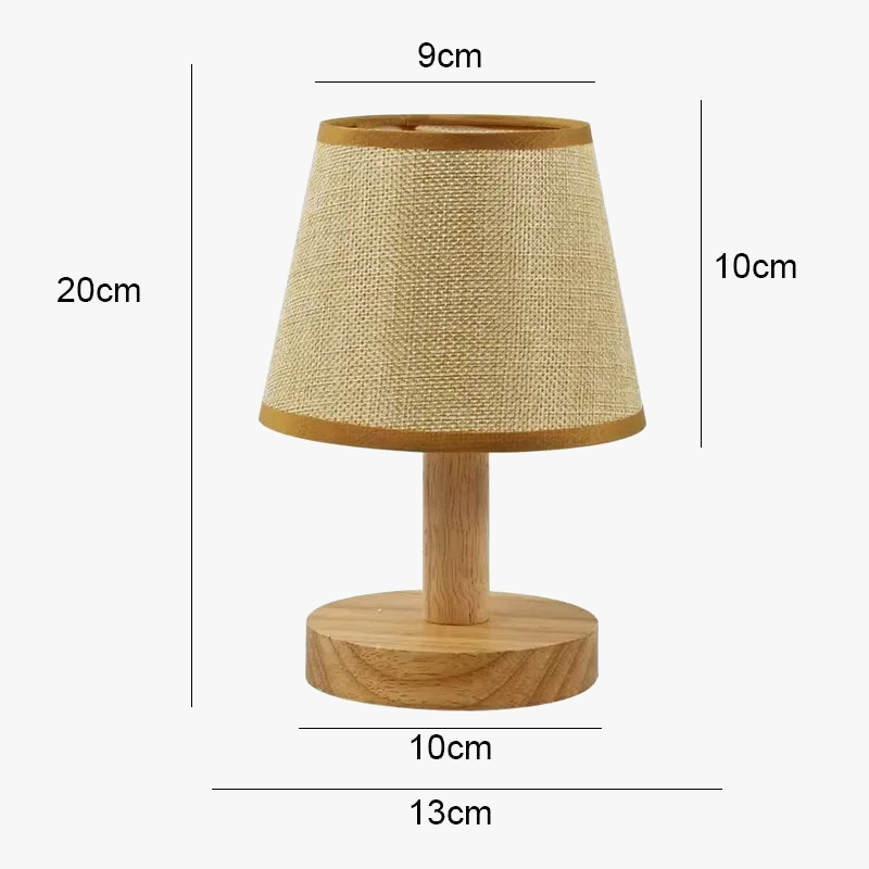 lampe à poser rétro japonaise pour décoration intérieure élégante