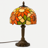 Lampe à poser rétro style méditerranéen en vitrail