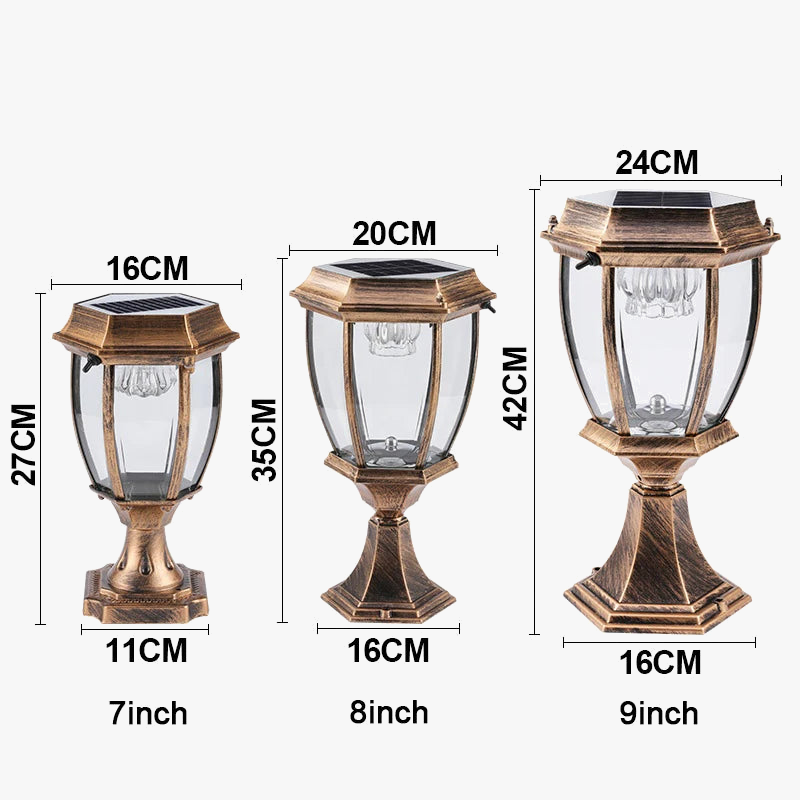 lampe à poser solaire moderne étanche pour éclairage extérieur