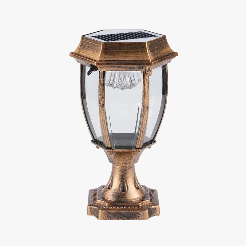 lampe à poser solaire moderne étanche pour éclairage extérieur