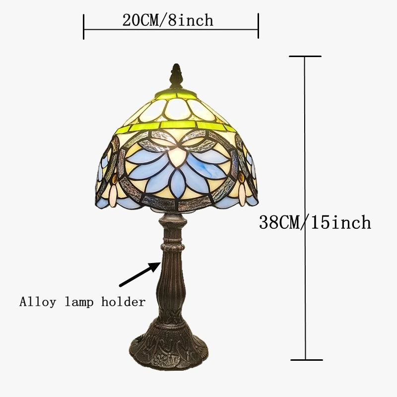 lampe à poser style méditerranéen en forme de cœur