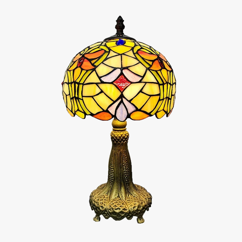 lampe à poser style tiffany pour éclairage décoratif intérieur