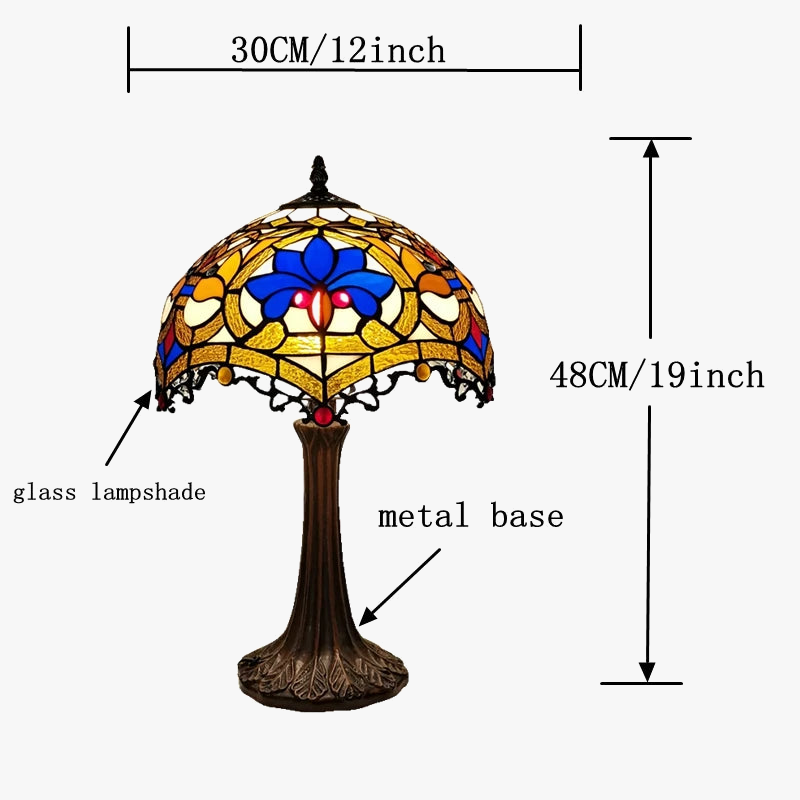 lampe à poser style tiffany pour décoration nostalgique et cadeaux