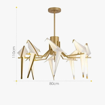 lampe postmoderne en fer acrylique pour amoureux des oiseaux