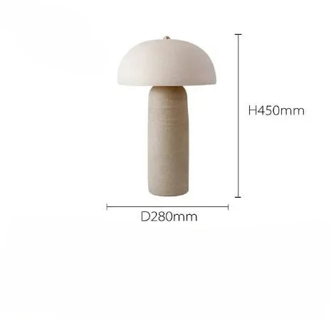 lampe rétro en céramique design créatif style champignon décoratif