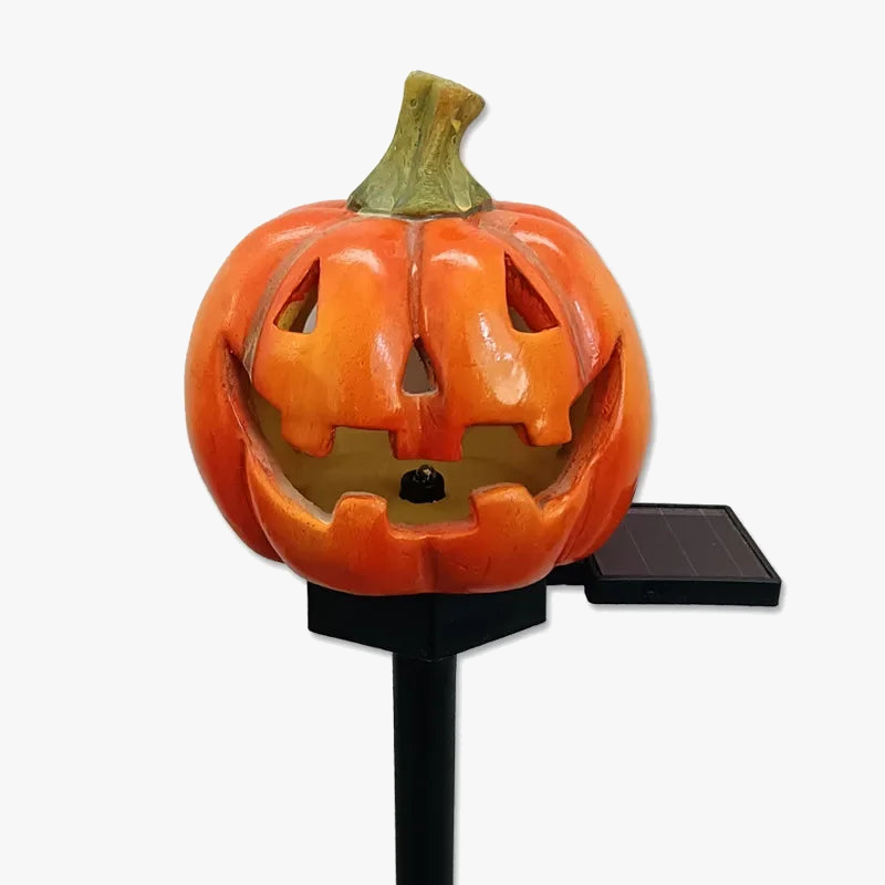 lampe solaire décorative halloween tête de mort corbeau citrouille jardin