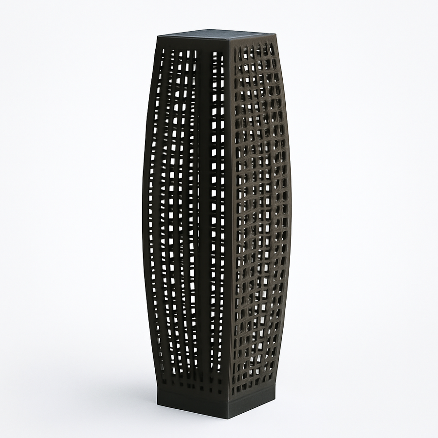 lampe solaire en rotin pour extérieur et jardin